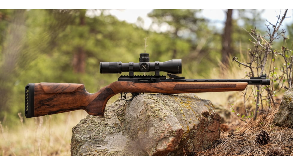 WOOX Elegante Hybrid Precision Ruger American Rifle Gen 2 Wood Rifle Stock w/Integrated Mini-Chassis, Right Hand, Short Action, High Grade Walnut/Brown, SH.GNS075.04