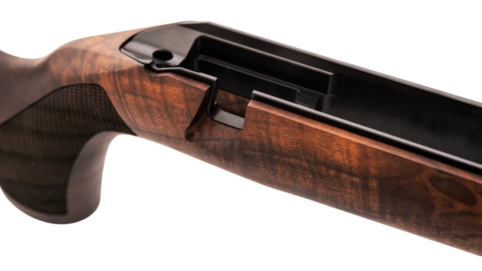 WOOX Elegante Hybrid Precision Ruger American Rifle Gen 2 Wood Rifle Stock w/Integrated Mini-Chassis, Right Hand, Short Action, High Grade Walnut/Brown, SH.GNS075.04