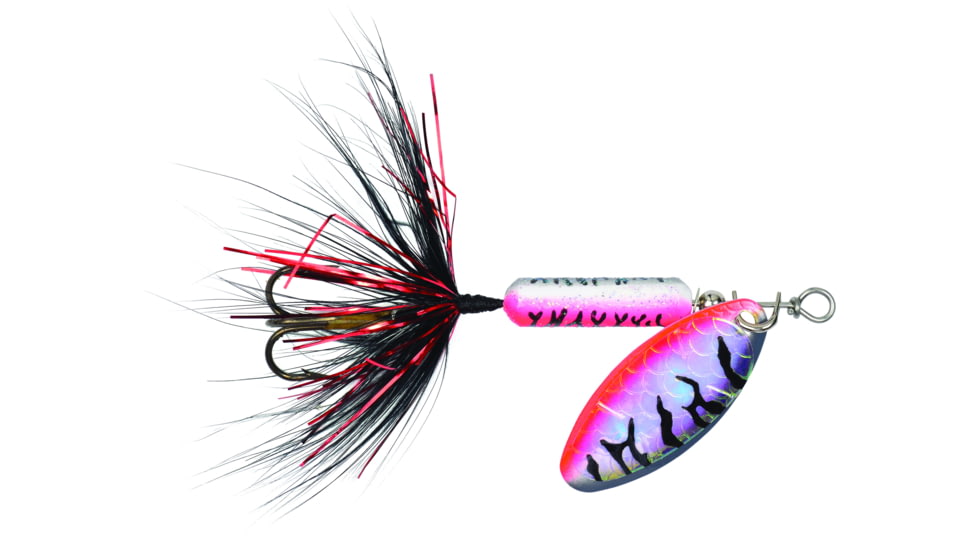Wordens Rooster Tail In-Line Spinner, 1 3/4in, 1/24 oz Treble Hook, Tinsel Nightmare Tiger, 204-TNMT