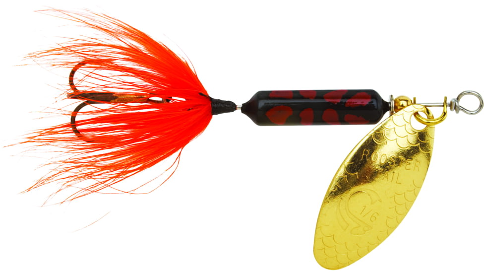 Wordens Rooster Tail In-Line Spinner, 2 1/4in, 1/8 oz Single Hook, Rusty Coachdog, S208-RUCD