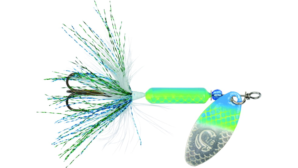 Wordens Rooster Tail In-Line Spinner, 2 1/4in, 1/8 oz Treble Hook, Citrus Shad, 208-CSHAD