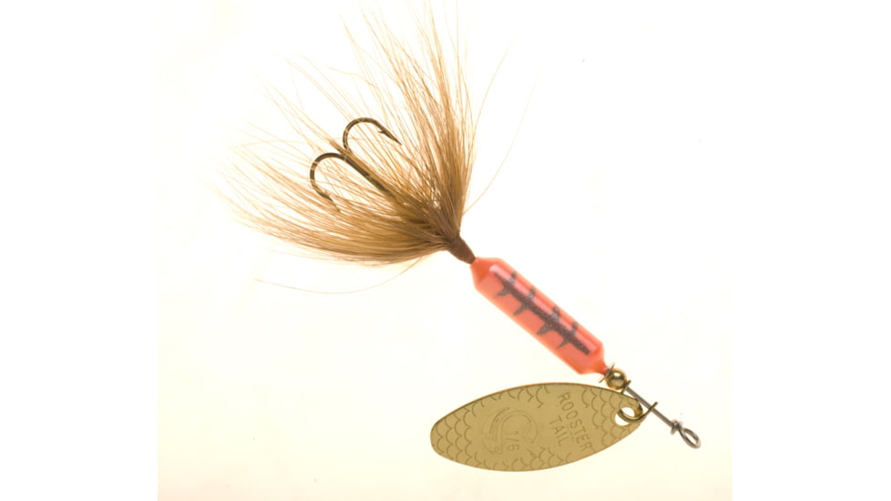 Wordens Rooster Tail In-Line Spinner, 2 1/4in, 1/8 oz, Treble Hook, Crawfish, 208-CF