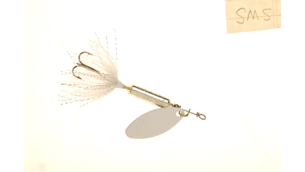 Wordens Rooster Tail In-Line Spinner, 2 1/4in, 1/8 oz Treble Hook, Shimmer Silver, 208-SMS
