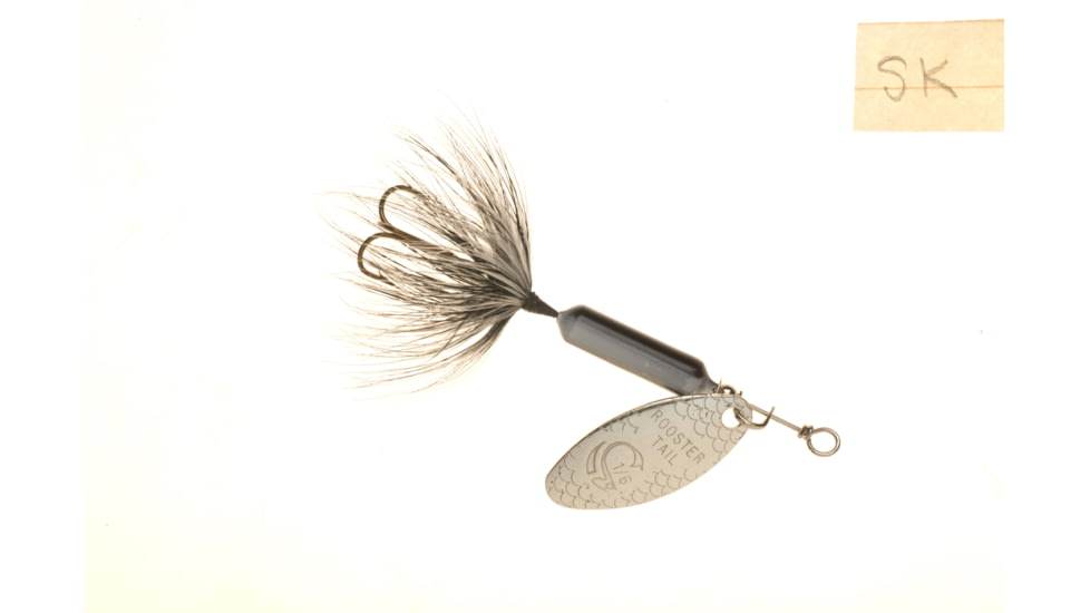 Wordens Rooster Tail In-Line Spinner, 2 1/4in, 1/8 oz, Treble Hook, Skunk, 208-SK