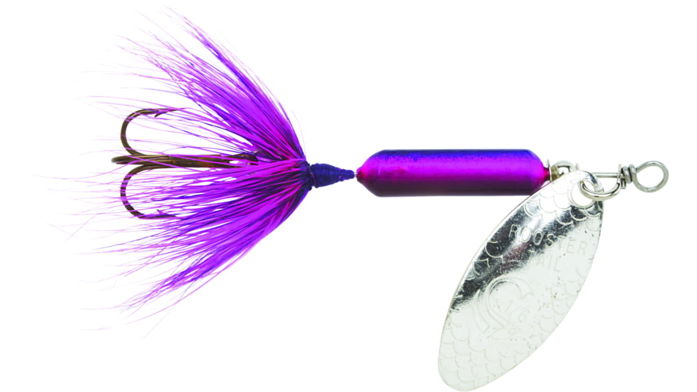 Wordens Rooster Tail In-Line Spinner, 2 1/4in, 1/8 oz Treble Hook, Tequila Sunrise, 208-TQSR