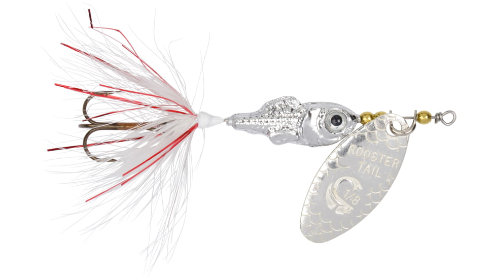 Wordens Rooster Tail Minnow In-Line Spinner, Single Hook Sz 1/6oz Natural Minnow In-Line Spinner, 12/Pkg, 2210-NATMIN