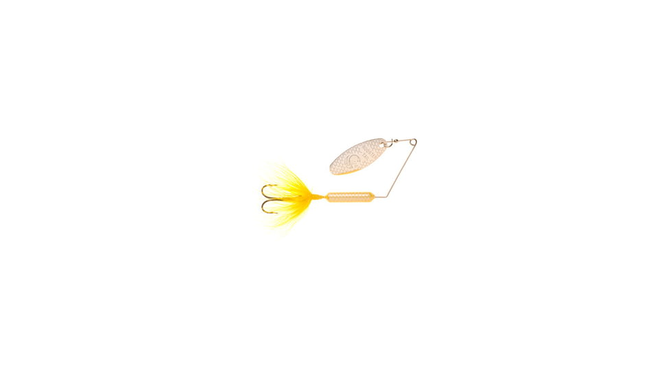 Wordens Super Rooster Tail In-Line Spinner, Sz 1/4oz Yellow, 194-YL