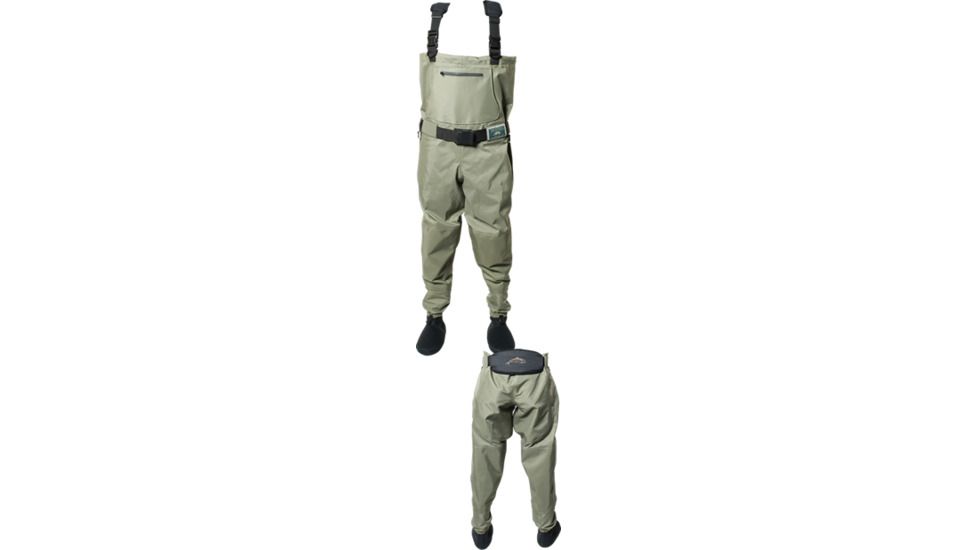 Wright &amp; Mcgill Breathable Waders,Sage,M WME900-M