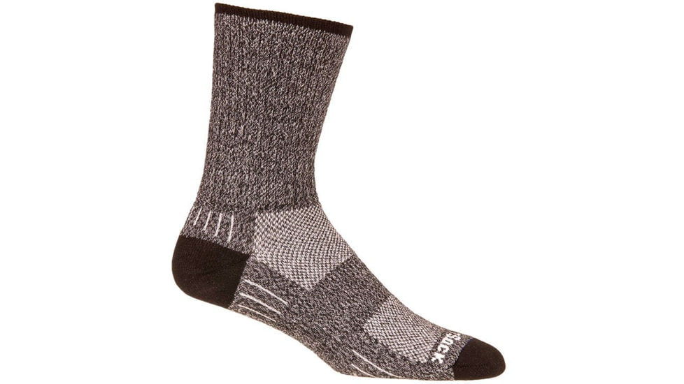 Wrightsock Adventure Crew Hiking Socks, Black Marl, Extra Large, 6564.0301