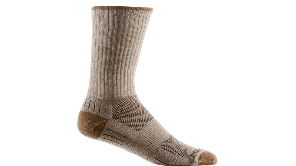 Wrightsock Adventure Crew Hiking Socks, Khaki Marl, Extra Large, 6564.0401
