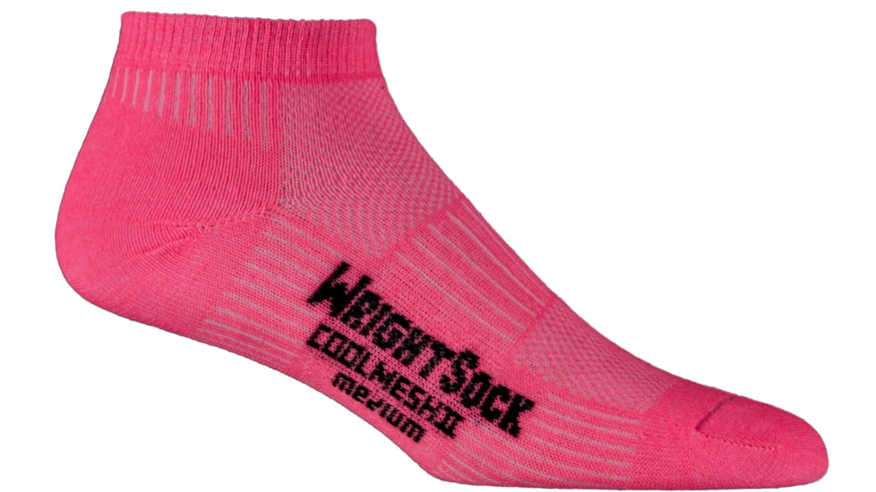 Wrightsock CoolMesh II Lo - Women's-Neon Pink-Large