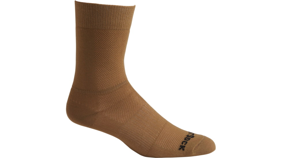 Wrightsock Endurance Crew Safety Toe Socks, Coyote Brown, Extra Large, 9064.7501