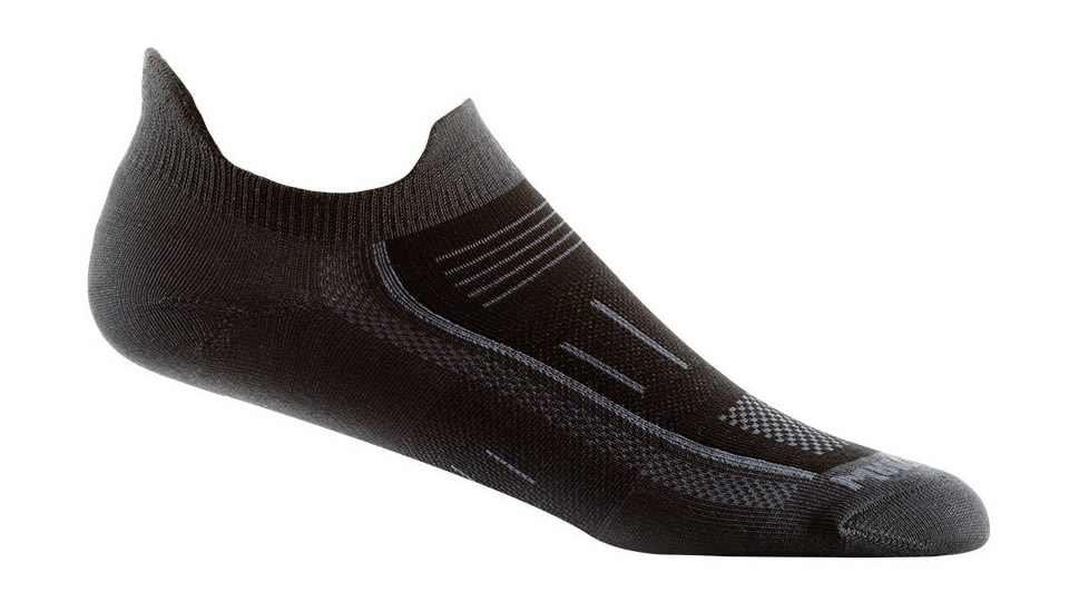 Wrightsock Endurance Double Tab Socks, Ash/Black, Small, 9021.0201