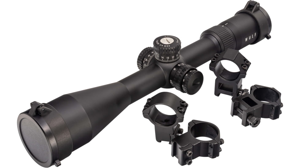 Wulf Optics 4-16x50mm 30mm Tube Rifle Scope, Second Focal Plane, Wire Reticle, Black, WU9112