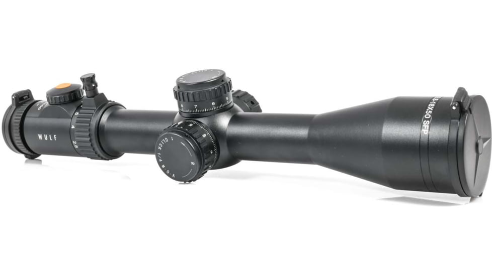 Wulf Optics Defender 2.8-18x50 Rifle Scope, 34mm Tube, Second Focal Plane, MOA Reticle, Black, WU9151