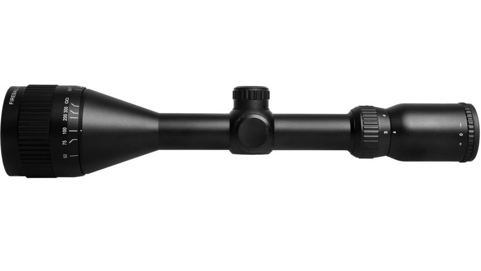 Wulf Optics Fireball 3-9x50mm Rifle Scope, 1 in Tube, Second Focal Plane, AO Illuminated Half Mildot Reticle w/ Rings, Black, WU9108