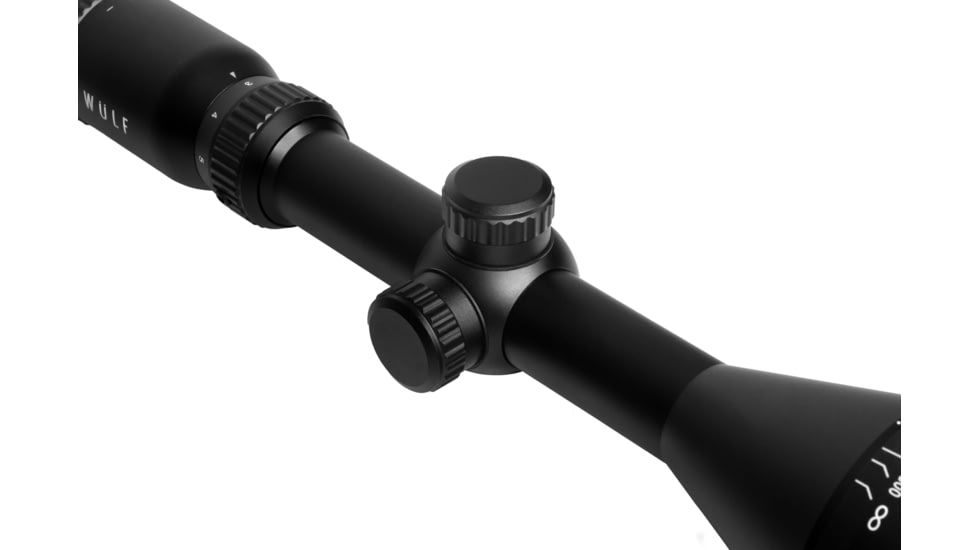 Wulf Optics Fireball 3-9x50mm Rifle Scope, 1 in Tube, Second Focal Plane, AO Illuminated Half Mildot Reticle w/ Rings, Black, WU9108