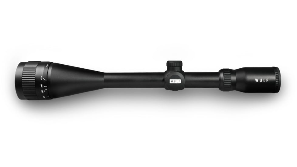 Wulf Optics Fireball LR 6-24x50mm 1 inch Tube Rifle Scope, Second Focal Plane, Half Mil-Dot Reticle, Black, WU9117