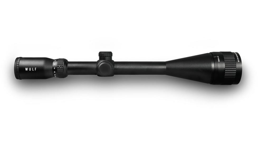 Wulf Optics Fireball LR 6-24x50mm 1 inch Tube Rifle Scope, Second Focal Plane, Half Mil-Dot Reticle, Black, WU9117