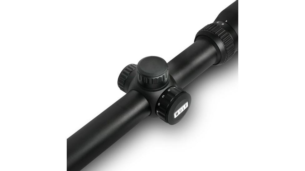 Wulf Optics Fireball LR 6-24x50mm 1 inch Tube Rifle Scope, Second Focal Plane, Half Mil-Dot Reticle, Black, WU9117