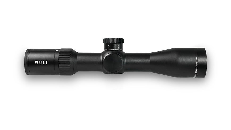 Wulf Optics Hurricane Compact 3-10x40mm 30mm Tube Rifle Scope, Second Focal Plane, W-MIL1 Illuminated Reticle, Black, WU9114