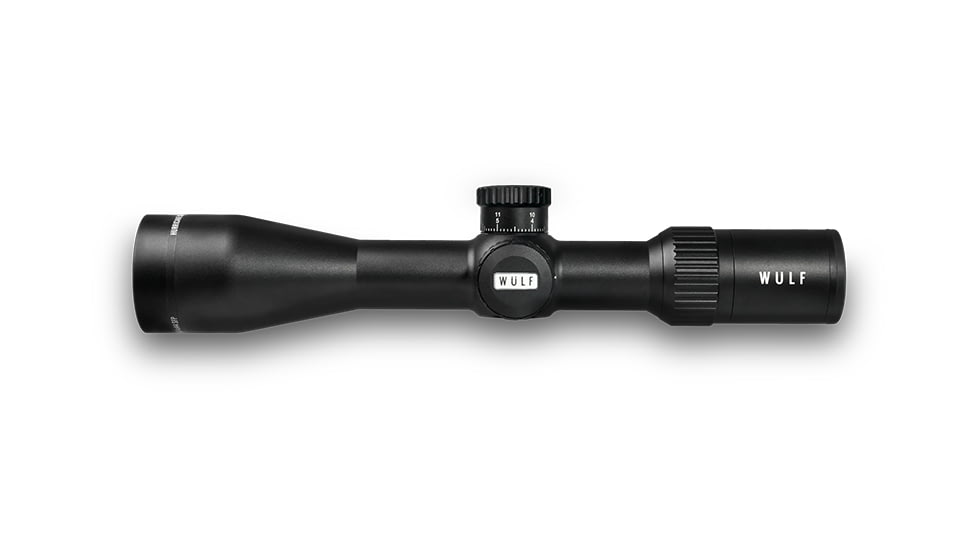 Wulf Optics Hurricane Compact 4-14x44mm 30mm Tube Rifle Scope, Second Focal Plane, W-MIL1 Illuminated Reticle, Black, WU9115