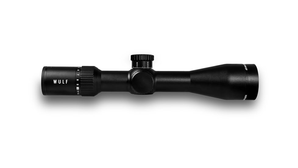 Wulf Optics Hurricane Compact 4-14x44mm 30mm Tube Rifle Scope, Second Focal Plane, W-MIL1 Illuminated Reticle, Black, WU9115