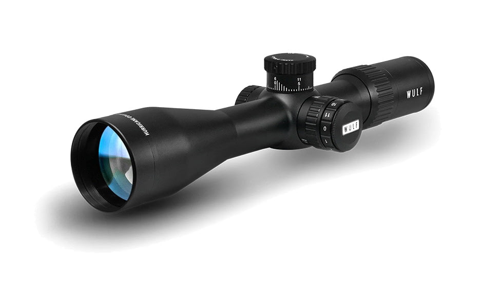 Wulf Optics Hurricane Compact 4-14x44mm 30mm Tube Rifle Scope, Second Focal Plane, W-MIL1 Illuminated Reticle, Black, WU9115