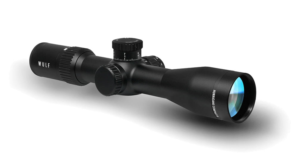 Wulf Optics Hurricane Compact Pro 3-10x40mm 30mm Tube Rifle Scope, Second Focal Plane, HFT-Pro Reticle, Black, WU9120