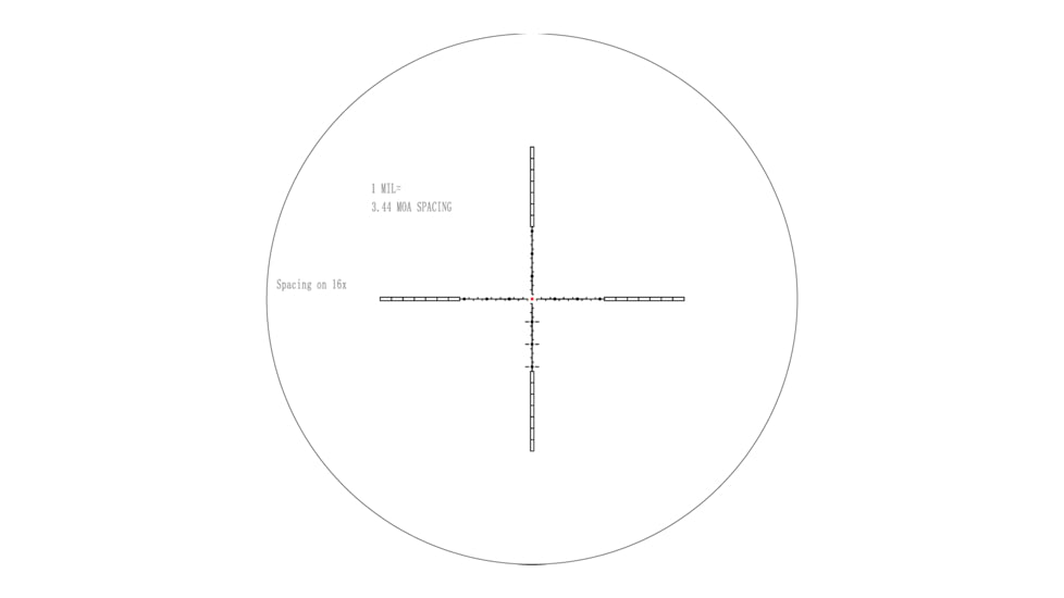 Wulf Optics Lightning 30E 4-16x50 30mm Tube Rifle Scope, Second Focal Plane, Etched W-MIL2, Black, 30mm, WU9118