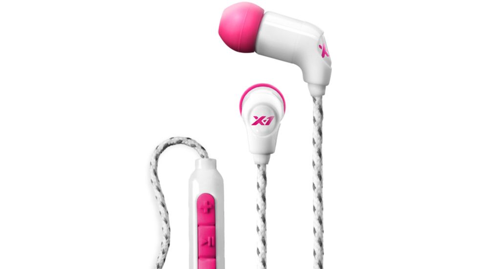 X-1 Audio Momentum In-Ear Ultra Light Headphones - WHITE &amp; PINK H2O-MM-IE1-PK