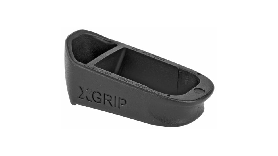 X-GRIP Magazine Spacer, Fits Glock 19/23 G5, Adds 2 Rounds, Black GL19-23-G5