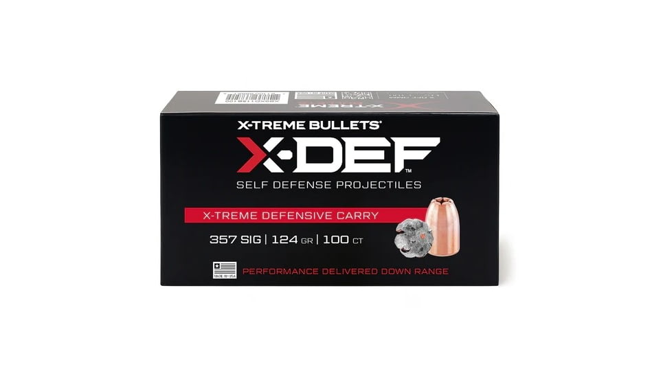 X-Treme Bullets 357 Sig Caliber Pistol Bullets, 124 Grain,  Hollow Point