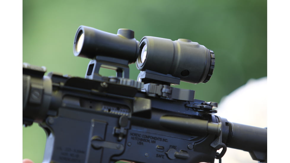 X-Vision MAAG 3x Red Dot Magnifier, 22mm, 2.5 in, 1/3 Co-Witness, Black, Small, MG1