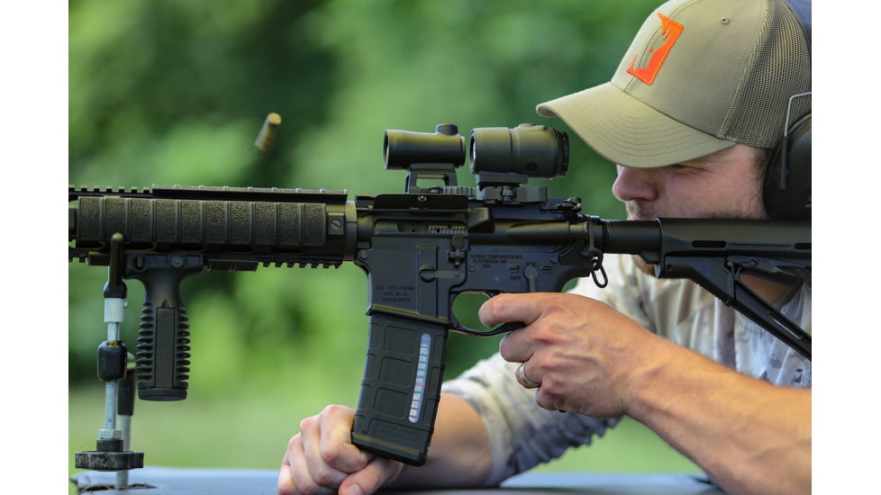 X-Vision MAAG 3x Red Dot Magnifier, 22mm, 2.5 in, 1/3 Co-Witness, Black, Small, MG1