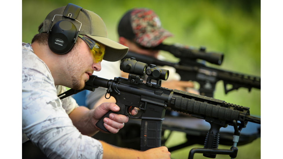 X-Vision MAAG 3x Red Dot Magnifier, 22mm, 2.5 in, 1/3 Co-Witness, Black, Small, MG1