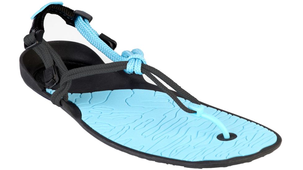Amuri Cloud Sandal - Womens-Coal Black/Aquarius-Medium-10