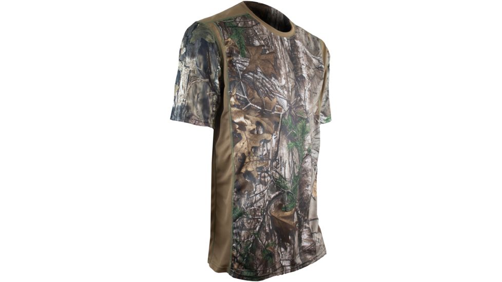 XGO Men's Phase 1 Short Sleeve T-Shirt w/Panels, Mossy Oak Break Up Country, Large, 1G16MPHP-L-91