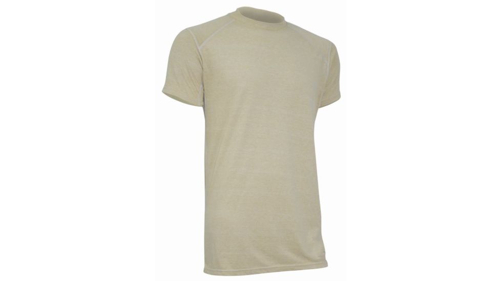 XGO Mens Phase 1 Flame Retardant Short Sleeve Relaxed Fit T Shirt, Desert Sand, M 1F16M-M-700