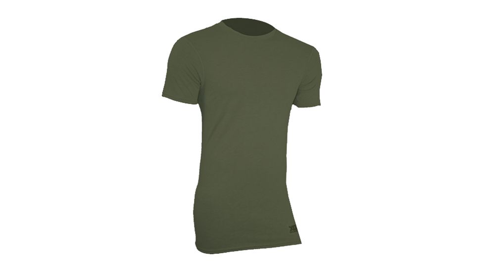 XGO Mens Phase 3 Flame Retardant Compression Short Sleeve T Shirt, OD Green, XL 3FX56M-XL-39