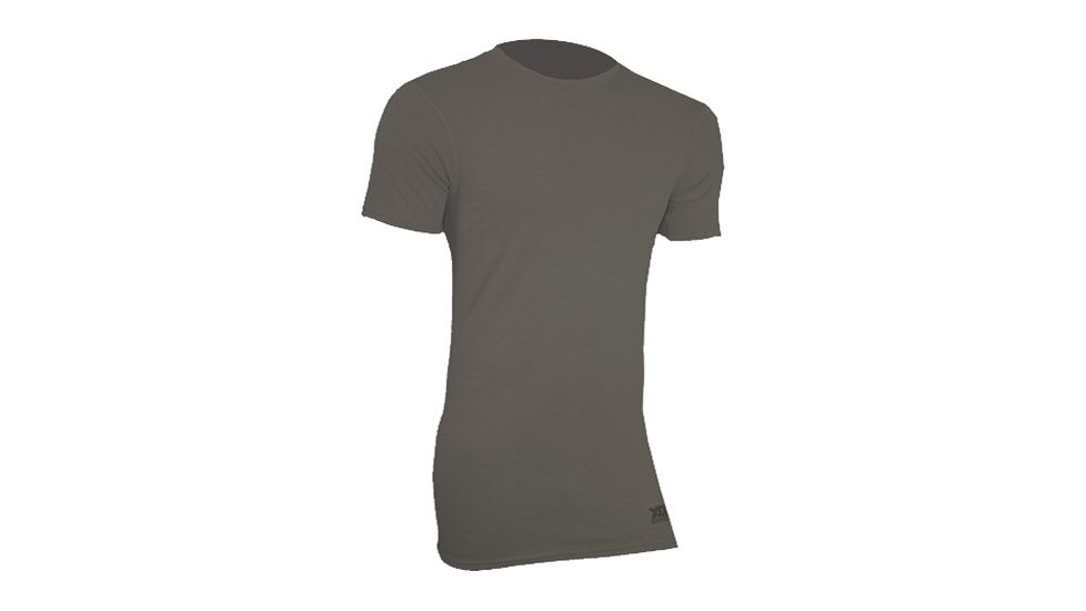 XGO Mens Phase 3 Flame Retardant Compression Short Sleeve T Shirt, Charcoal, 2XL 3FX56M-2XL-64