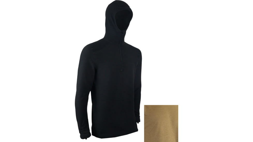 XGO Mens Phase 5 Zip Hoodie, Tan 499, Small, 5XG11DHQ-S-499