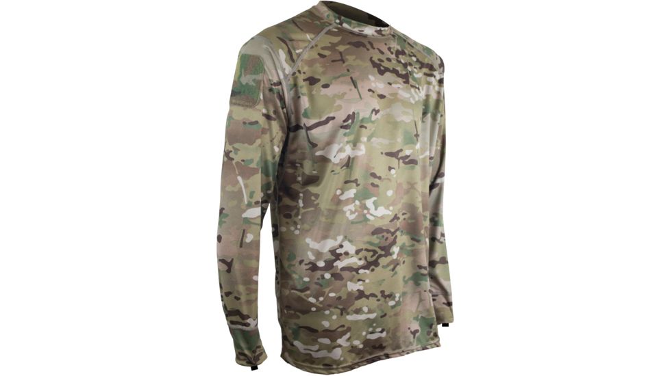 XGO Phase 1 Performance Men's Longsleeve Crew, Multicam, Small, 1G11AQP-S-93