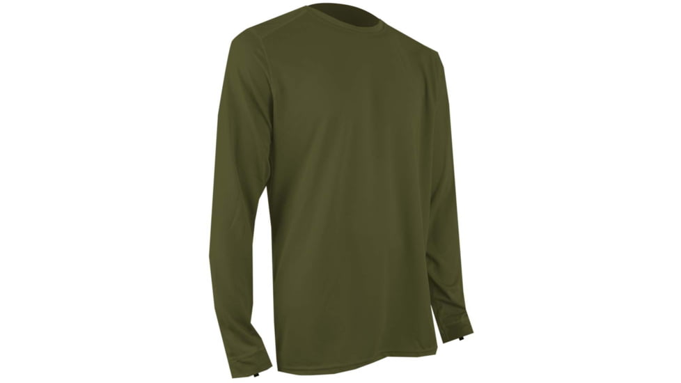 XGO Phase 1 Performance Mens Longsleeve Crew, OD Green, 2XL, 1G11AQ-2XL-39