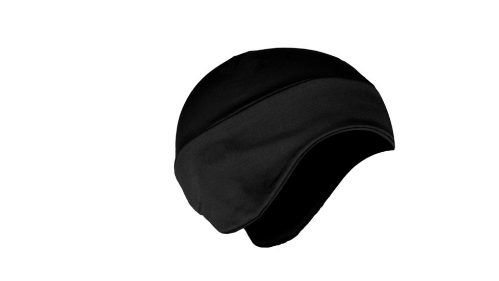 XGO Watch Cap with Ear Flaps, Black, One Size 4P55H-OS-060