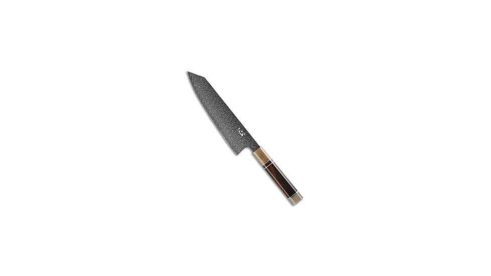 Xin Cutlery Xin Cutlery XinCraft 8" Damascus Kiritsuke Chefs Knife Buffalo Horn/Rosewood, Brown, Damascus, adult, BHQ-135876
