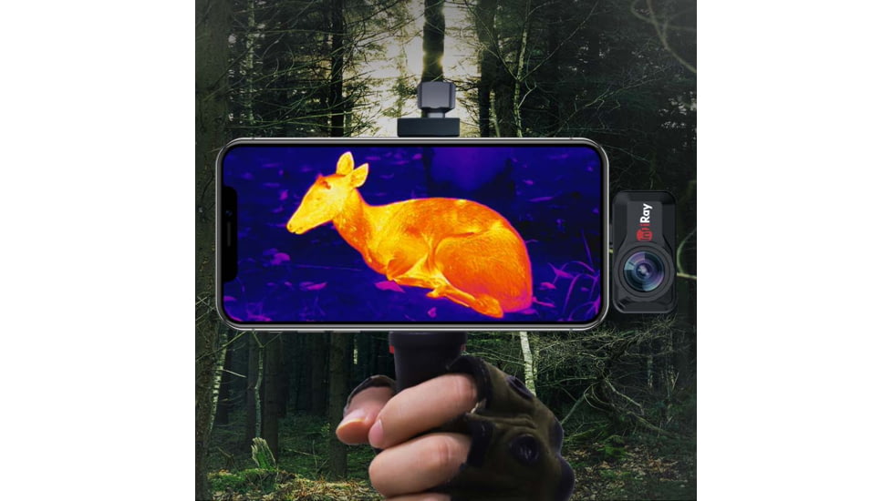 Xinfrared Cell Thermal Camera, 2-15x Zoom, Black, Medium, T3