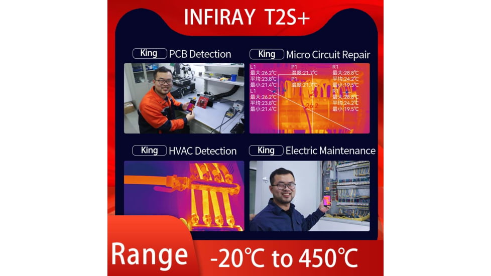 Xinfrared Cell Thermal Camera, 8mm Macro Lens, Yellow, Medium, T2SPlus