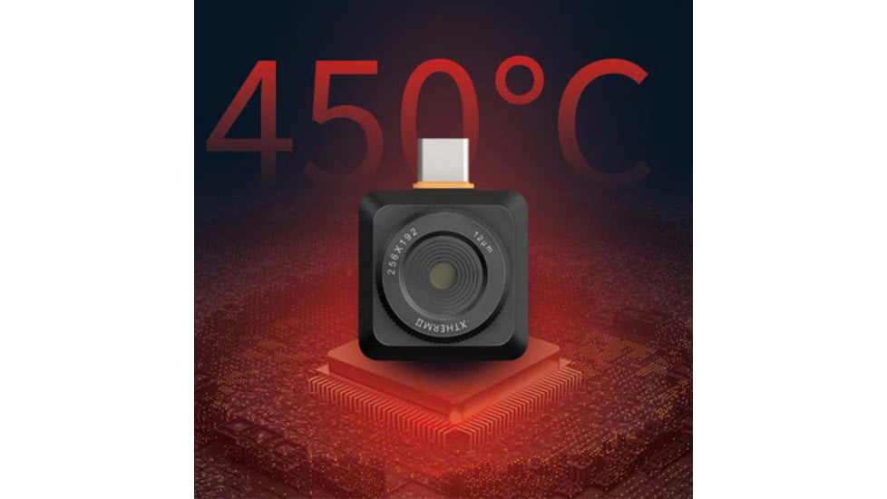 Xinfrared Cell Thermal Camera, 8mm Macro Lens, Yellow, Medium, T2SPlus