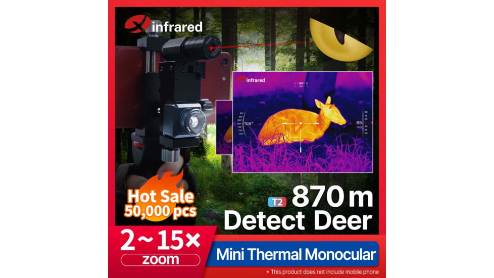 Xinfrared Cell Thermal Camera, 9mm, Black, Medium, T2Search Iphone